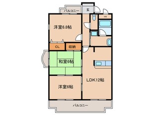 ナセ－ル浄水の物件間取画像